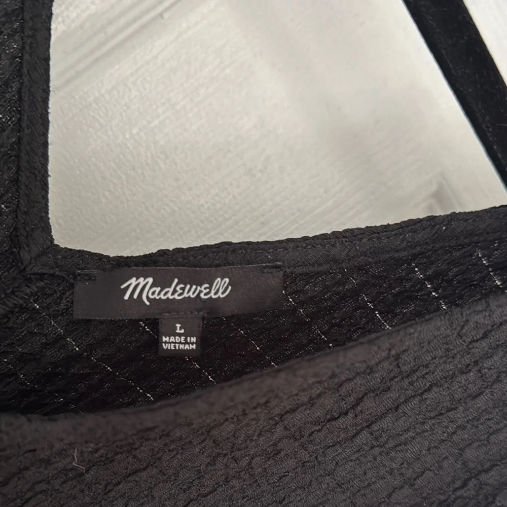 Madewell Black Sleeveless Women's Top - Picture 2 of 4
